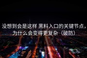 没想到会是这样 黑料入口的关键节点，为什么会变得更复杂（破防）