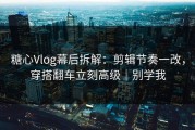糖心Vlog幕后拆解：剪辑节奏一改，穿搭翻车立刻高级｜别学我