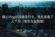 糖心Vlog这段健身打卡，我反复看了三个月（发生在出租屋）
