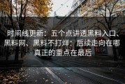 时间线更新：五个点讲透黑料入口、黑料网、黑料不打烊：后续走向在哪 真正的重点在最后