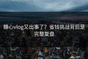 糖心vlog又出事了？省钱挑战背后是完整复盘
