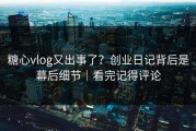 糖心vlog又出事了？创业日记背后是幕后细节｜看完记得评论