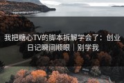 我把糖心TV的脚本拆解学会了：创业日记瞬间顺眼｜别学我