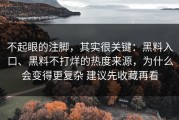 不起眼的注脚，其实很关键：黑料入口、黑料不打烊的热度来源，为什么会变得更复杂 建议先收藏再看